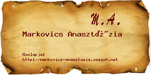 Markovics Anasztázia névjegykártya